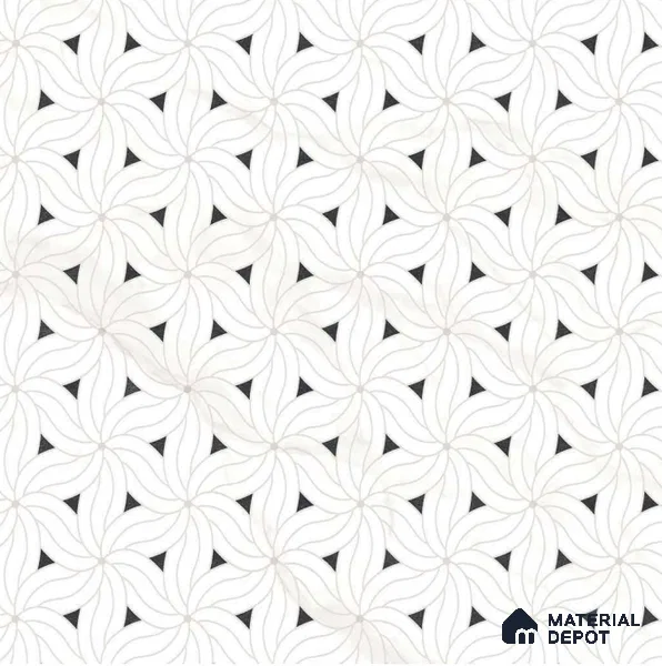 Moroccan Look Floor & Wall Tile TL 06156 Canis 2 ft x 2 ft Glitter Glossy Finish Vitrified Tile - 9 mm  | Suitable For Living Room, Dining, Bathroom & Kitchen | Please Expect a Slight Variation of Pattern (Sample)