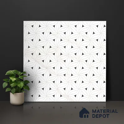 Moroccan Look Floor & Wall Tile TL 06156 Canis 2 ft x 2 ft Glitter Glossy Finish Vitrified Tile - 9 mm  | Suitable For Living Room, Dining, Bathroom & Kitchen | Please Expect a Slight Variation of Pattern (Sample)