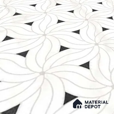 Moroccan Look Floor & Wall Tile TL 06156 Canis 2 ft x 2 ft Glitter Glossy Finish Vitrified Tile - 9 mm  | Suitable For Living Room, Dining, Bathroom & Kitchen | Please Expect a Slight Variation of Pattern (Sample)