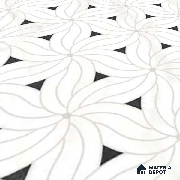 Moroccan Look Floor & Wall Tile TL 06156 Canis 2 ft x 2 ft Glitter Glossy Finish Vitrified Tile - 9 mm  | Suitable For Living Room, Dining, Bathroom & Kitchen | Please Expect a Slight Variation of Pattern (Sample)
