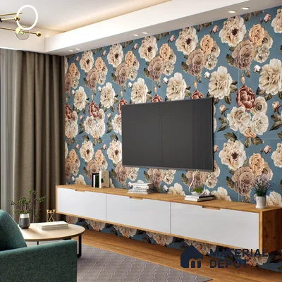 Floral Wall Tile TL 06306 E Florelle Reverie Petal 4 ft x 2 ft Vitrified Lustera Effect Feather Feel Matte Finish - 9 mm | Suitable for Bathroom, Accent/Feature Wall, Dining Area