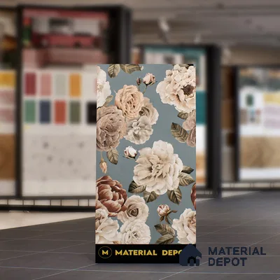 Floral Wall Tile TL 06306 E Florelle Reverie Petal 4 ft x 2 ft Vitrified Lustera Effect Feather Feel Matte Finish - 9 mm | Suitable for Bathroom, Accent/Feature Wall, Dining Area