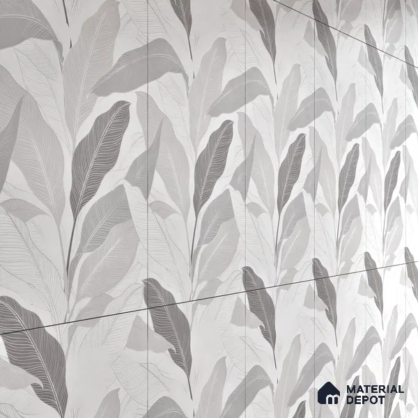 Tropical Wall Tile TL 06216 Fragrant Grey Enigma 4 ft x 2 ft Vitrified Matte Finish - 9 mm | Suitable for Bathroom, Accent/Feature Wall, Dining Area