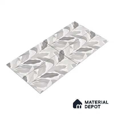 Tropical Wall Tile TL 06216 Fragrant Grey Enigma 4 ft x 2 ft Vitrified Matte Finish - 9 mm | Suitable for Bathroom, Accent/Feature Wall, Dining Area