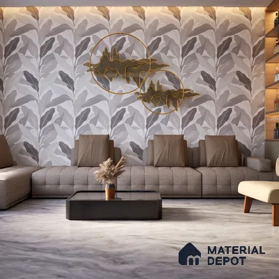 Tropical Wall Tile TL 06216 Fragrant Grey Enigma 4 ft x 2 ft Vitrified Matte Finish - 9 mm | Suitable for Bathroom, Accent/Feature Wall, Dining Area