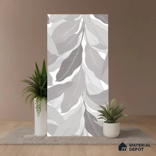 Tropical Wall Tile TL 06216 Fragrant Grey Enigma 4 ft x 2 ft Vitrified Matte Finish - 9 mm | Suitable for Bathroom, Accent/Feature Wall, Dining Area