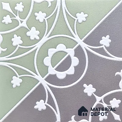 Patterned Wall Tile TL 05899 B Infinity 197 mm x 197 mm Vitrified - 9 mm | Handcrafted | Suitable For Living Room, Bedroom, Kitchen | Please Expect a Slight Variation of Pattern