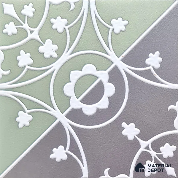 Patterned Wall Tile TL 05899 B Infinity 197 mm x 197 mm Vitrified - 9 mm | Handcrafted | Suitable For Living Room, Bedroom, Kitchen | Please Expect a Slight Variation of Pattern