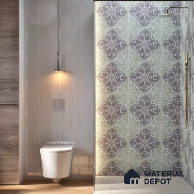Patterned Wall Tile TL 05899 B Infinity 197 mm x 197 mm Vitrified - 9 mm | Handcrafted | Suitable For Living Room, Bedroom, Kitchen | Please Expect a Slight Variation of Pattern
