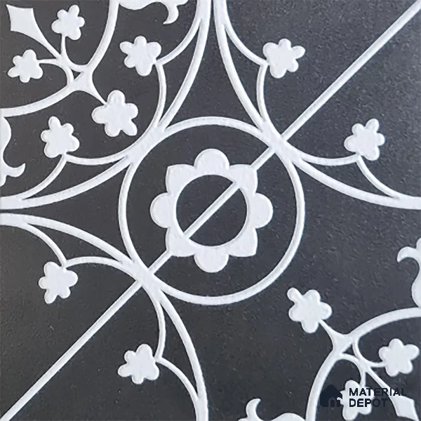 Patterned Wall Tile TL 05899 C Infinity 197 mm x 197 mm Vitrified - 9 mm | Handcrafted | Suitable For Living Room, Bedroom, Kitchen | Please Expect a Slight Variation of Pattern