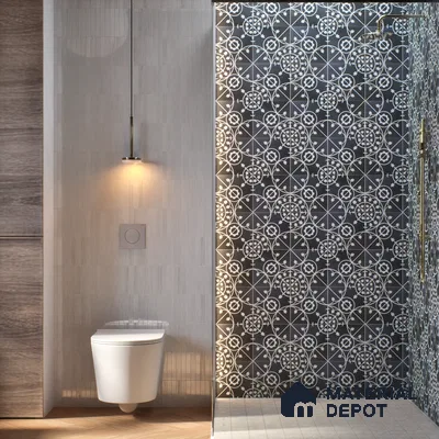 Patterned Wall Tile TL 05899 C Infinity 197 mm x 197 mm Vitrified - 9 mm | Handcrafted | Suitable For Living Room, Bedroom, Kitchen | Please Expect a Slight Variation of Pattern
