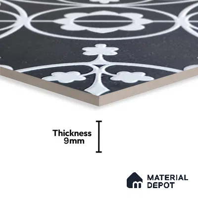 Patterned Wall Tile TL 05899 C Infinity 197 mm x 197 mm Vitrified - 9 mm | Handcrafted | Suitable For Living Room, Bedroom, Kitchen | Please Expect a Slight Variation of Pattern