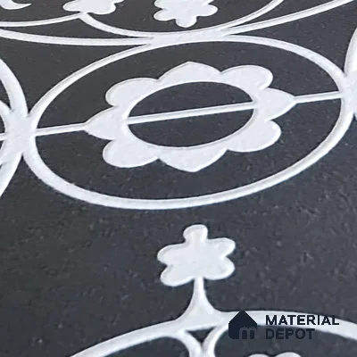 Patterned Wall Tile TL 05899 C Infinity 197 mm x 197 mm Vitrified - 9 mm | Handcrafted | Suitable For Living Room, Bedroom, Kitchen | Please Expect a Slight Variation of Pattern