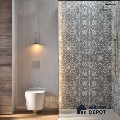 Patterned Wall Tile TL 05899 Infinity 197 mm x 197 mm Vitrified - 9 mm | Handcrafted | Suitable For Living Room, Bedroom, Kitchen | Please Expect a Slight Variation of Pattern