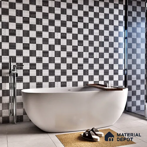 Highlighter Wall Tile TL 06217 Fragrant Ivory Illusion 4 ft x 2 ft Vitrified Matte Finish - 9 mm | Suitable For Bathroom, Accent/Feature Wall, Dining Area