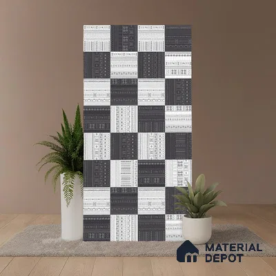 Highlighter Wall Tile TL 06217 Fragrant Ivory Illusion 4 ft x 2 ft Vitrified Matte Finish - 9 mm | Suitable for Living Room, Bedroom, Bathroom & Kitchen