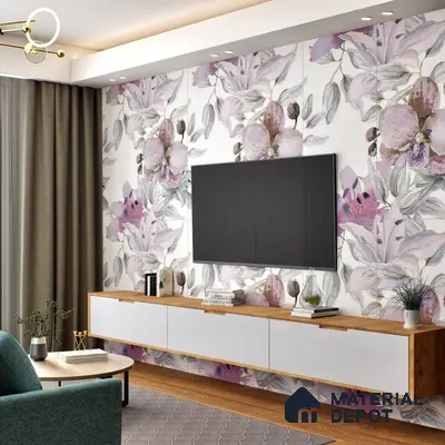 Floral Wall Highlighter Tile TL 05742 Jewel Bramble Beauty 4 ft x 2 ft Vitrified Matte Finish - 9 mm | Suitable for Living Room, Bedroom, Bathroom & Foyer