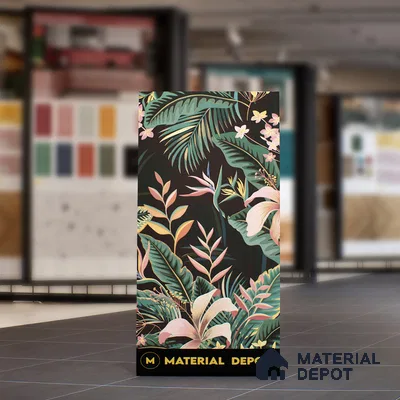 Tropical Wall Highlighter Tile TL 05743 Jewel Eternal Bloom 4 ft x 2 ft Vitrified Matte Finish - 9 mm | Suitable for Living Room, Bedroom, Bathroom & Foyer