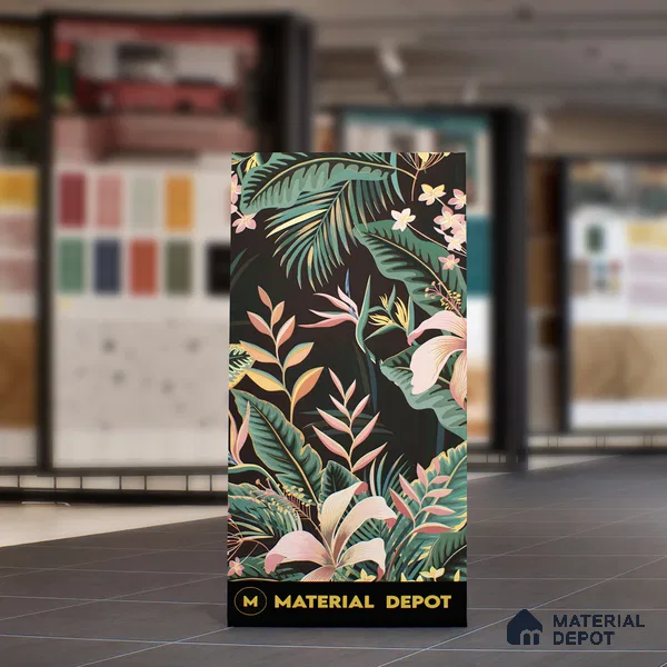 Tropical Wall Highlighter Tile TL 05743 Jewel Eternal Bloom 4 ft x 2 ft Vitrified Matte Finish - 9 mm | Suitable for Living Room, Bedroom, Bathroom & Foyer