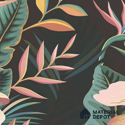 Tropical Wall Highlighter Tile TL 05743 Jewel Eternal Bloom 4 ft x 2 ft Vitrified Matte Finish - 9 mm | Suitable for Living Room, Bedroom, Bathroom & Foyer