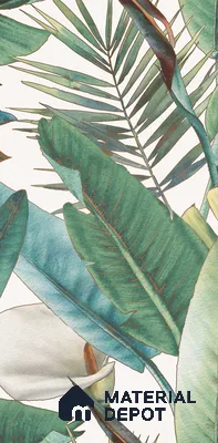 Tropical Wall Highlighter Tile TL 05740 Jewel Fresh Greenery 4 ft x 2 ft Vitrified Matte Finish - 9 mm | Suitable for Bathroom, Accent/Feature Wall, Foyer