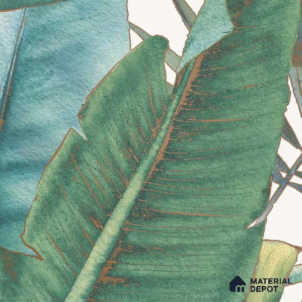 Tropical Wall Highlighter Tile TL 05740 Jewel Fresh Greenery 4 ft x 2 ft Vitrified Matte Finish - 9 mm | Suitable for Bathroom, Accent/Feature Wall, Foyer