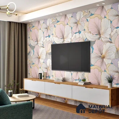 Floral Wall Highlighter Tile TL 05744 Jewel Golden Daffodil 4 ft x 2 ft Vitrified Matte Finish - 9 mm | Suitable for Bathroom, Accent/Feature Wall, Dining Area