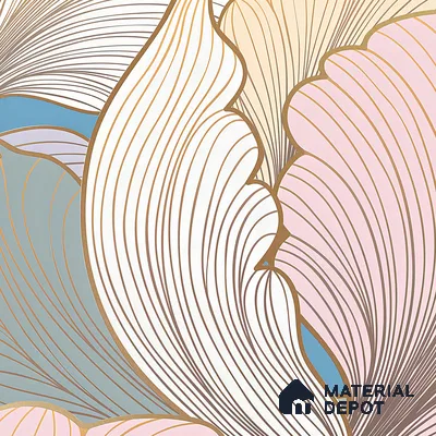 Floral Wall Highlighter Tile TL 05744 Jewel Golden Daffodil 4 ft x 2 ft Vitrified Matte Finish - 9 mm | Suitable for Bathroom, Accent/Feature Wall, Dining Area