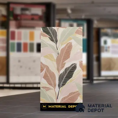 Tropical Wall Highlighter Tile TL 05746 Jewel Rosy Glow 4 ft x 2 ft Vitrified Matte Finish - 9 mm | Suitable for Living Room, Bedroom, Bathroom & Foyer