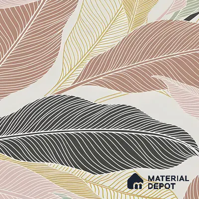 Tropical Wall Highlighter Tile TL 05746 Jewel Rosy Glow 4 ft x 2 ft Vitrified Matte Finish - 9 mm | Suitable for Living Room, Bedroom, Bathroom & Foyer