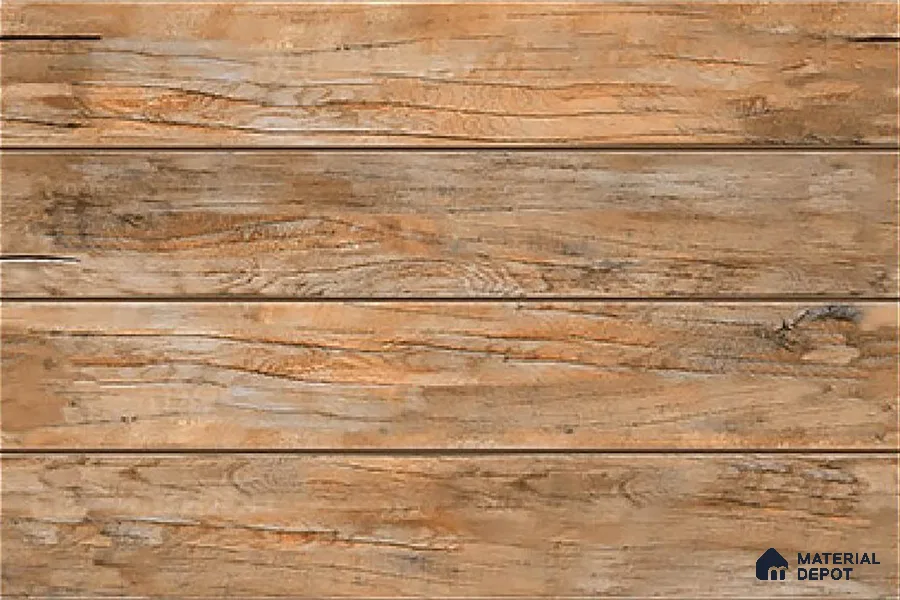 TL 01909 B Tan Brown Dark 18 x 12 inch Glossy Finish Ceramic Wall Tile - 6 mm