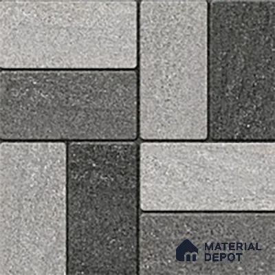 Budget Friendly Stone Look Value for Money Parking Foggy Grey Floor Tile 16 x 16 inch | TL 00657 A | Vitrified Matte Finish Tile - 12 mm | Suitable For Parking, Outdoor, Balcony & Terrace | Pattern Alignment May Vary | 2-3 mm Spacer is Mandatory