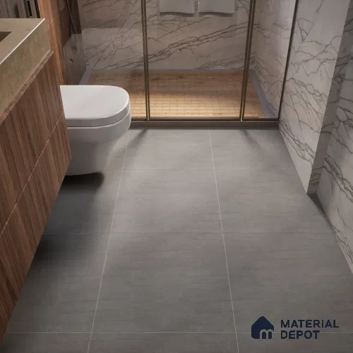 TL 00570 Foggy Grey 2 ft x 2 ft Matte Finish Digital Porcelain Floor & Wall Tile - 9.5 mm