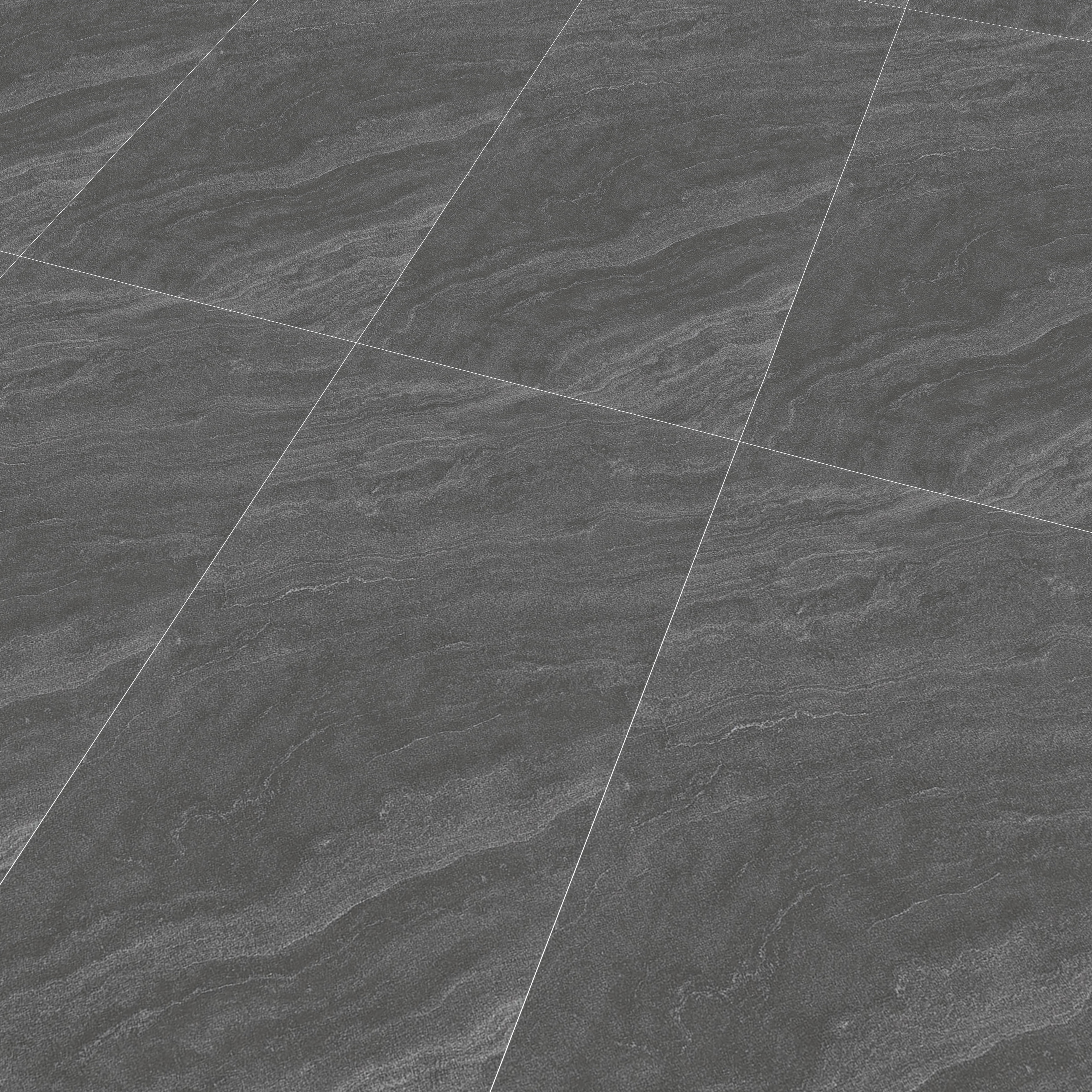 Marble Floor & Wall Tile | TL 00680 Foggy Grey 4 ft x 2 ft Matte Finish Full Body Vitrified Tile - 9 mm | Suitable For Living Room, Bedroom, Dining Area