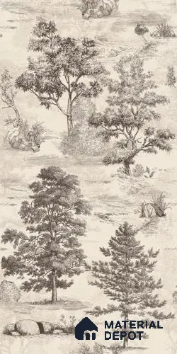 TL 12799 B Forest Toile Black 4 ft x 2 ft Vitrified Matte Finish Tile - 9 mm