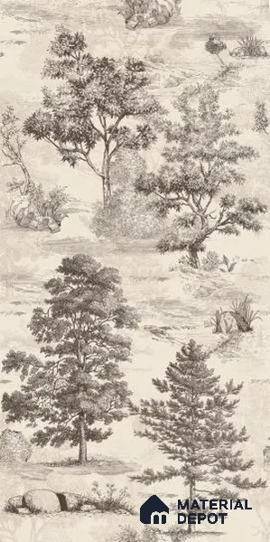 TL 12799 B Forest Toile Black 4 ft x 2 ft Vitrified Matte Finish Tile - 9 mm