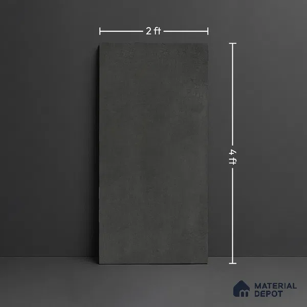 TL 03713 Black Castle Rock 1200 x 600 mm Matte Finish Vitrified Tile - 9 mm (Random 4)