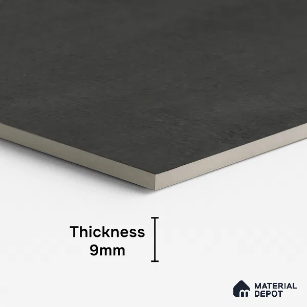 TL 03713 Black Castle Rock 1200 x 600 mm Matte Finish Vitrified Tile - 9 mm (Random 4)