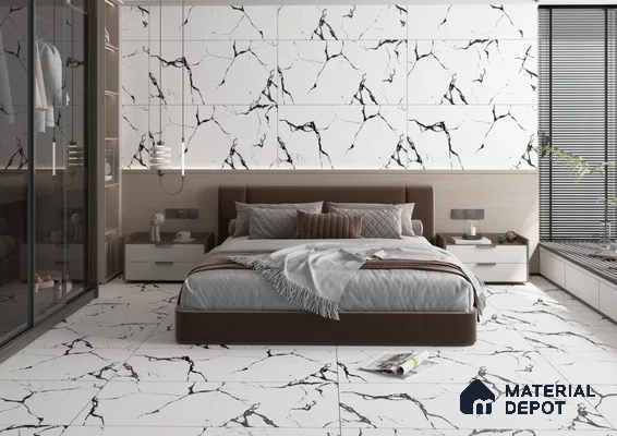 Marble Elegance: A Modern Bedroom Oasis | Material Depot