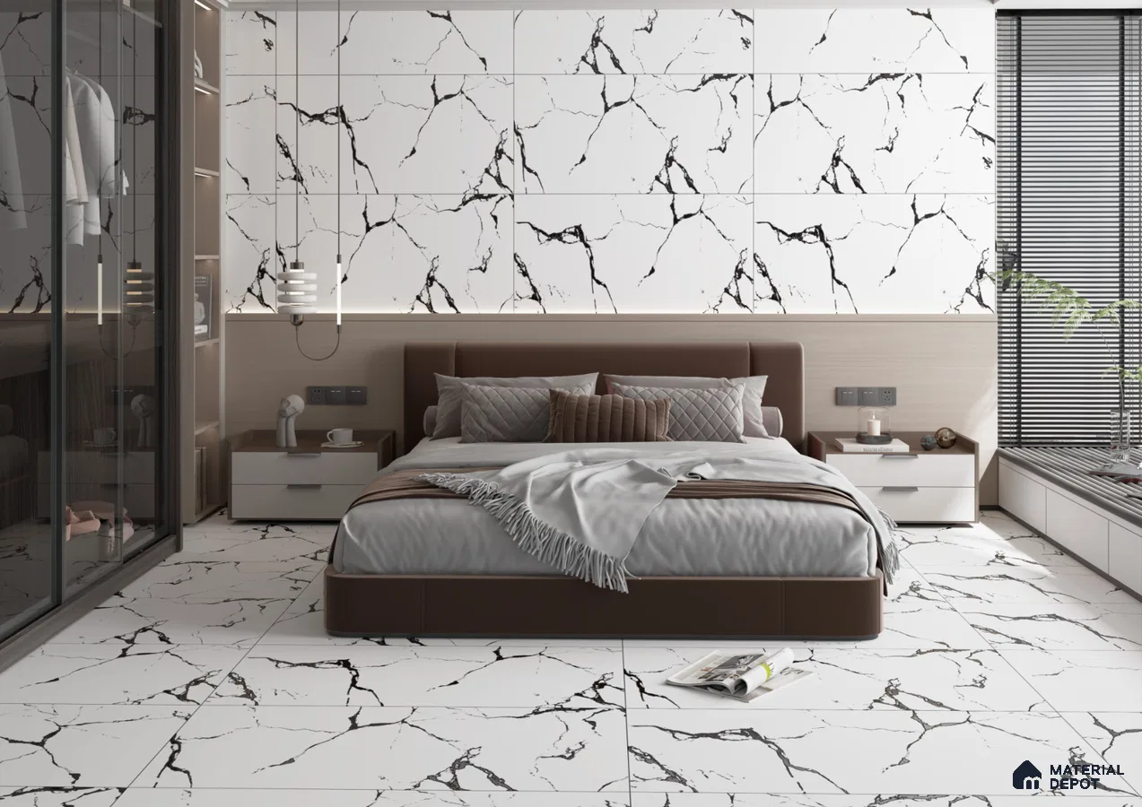 Marble Elegance: A Modern Bedroom Oasis | Material Depot