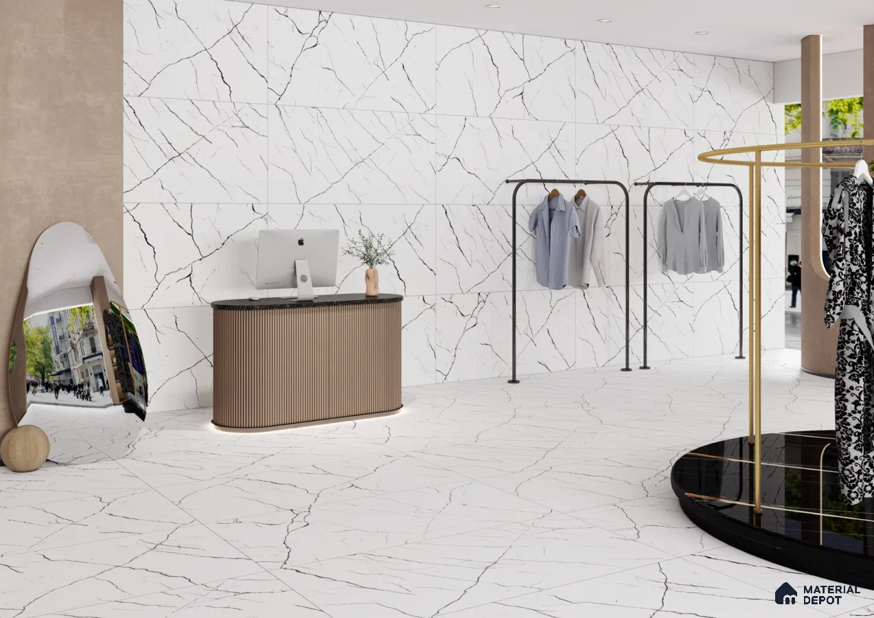 Modern Marble Elegance in Retail Design | Material Depot