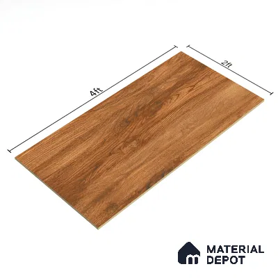 TL 03069 Frisson Brown 4 ft x 2 ft Matte Finish Wooden Look Tile - 9 mm (Random 3)