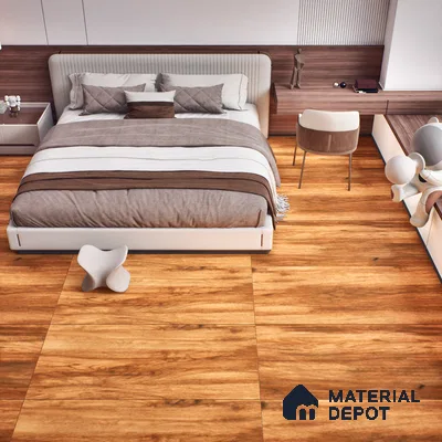 TL 03069 Frisson Brown 4 ft x 2 ft Matte Finish Wooden Look Tile - 9 mm (Random 3)
