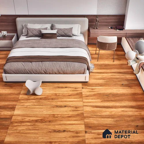 TL 03069 Frisson Brown 4 ft x 2 ft Matte Finish Wooden Look Tile - 9 mm (Random 3)