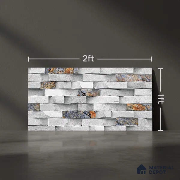 TL 05889 Frost Pearl 600x300 mm Sugar Finish Random Design Vitrified Elevation Wall Tile - 8 mm
