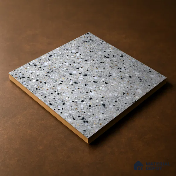 Parking Floor Tile TL 07557 Frostveil | 16 x 16 inch | Anti Skid Matte Finish Heavy Duty Vitrified Tile - 12 mm | Suitable For Outdoor, Terrace, Balcony | Pattern Alignment May Vary | 2-3 mm Spacer is Mandatory