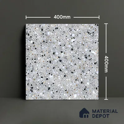Parking Floor Tile TL 07557 Frostveil | 16 x 16 inch | Anti Skid Matte Finish Heavy Duty Vitrified Tile - 12 mm | Suitable For Outdoor, Terrace, Balcony | Pattern Alignment May Vary | 2-3 mm Spacer is Mandatory