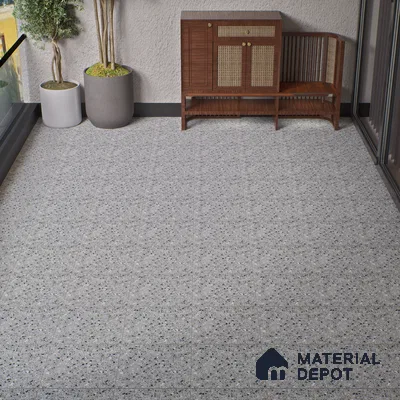 Parking Floor Tile TL 07557 Frostveil | 16 x 16 inch | Anti Skid Matte Finish Heavy Duty Vitrified Tile - 12 mm | Suitable For Outdoor, Terrace, Balcony | Pattern Alignment May Vary | 2-3 mm Spacer is Mandatory