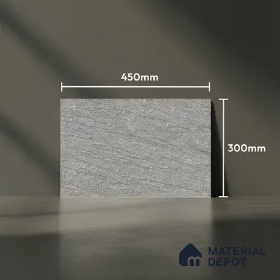 TL 01885 C Misty Grey Dark 18 x 12 inch Glossy Finish Ceramic Wall Tile - 6 mm