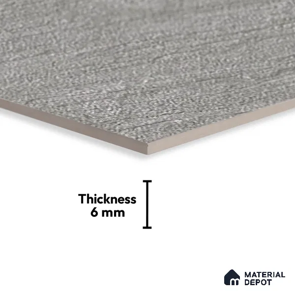 TL 01885 C Misty Grey Dark 18 x 12 inch Glossy Finish Ceramic Wall Tile - 6 mm